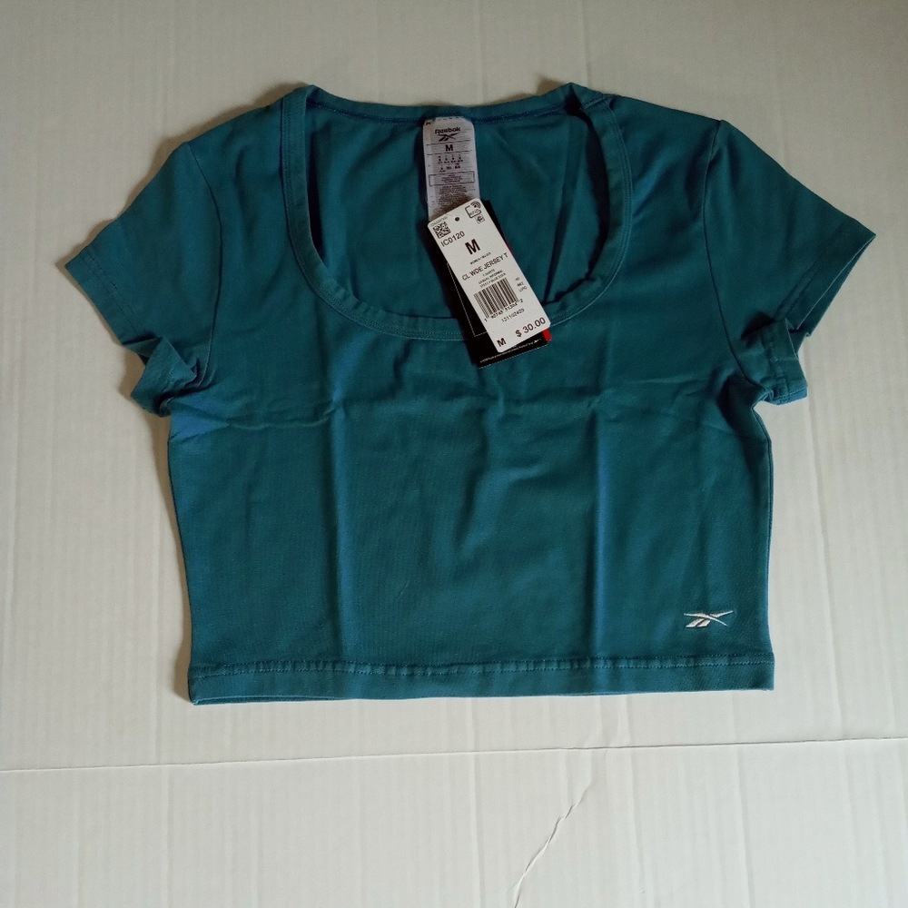 Reebok CL WDE JERSEY T Steely Blue Woman's M